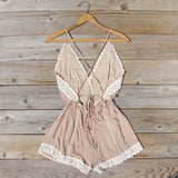 Whiskey & Rye Romper in Sand: Alternate View #4