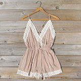 Whiskey & Rye Romper in Sand: Alternate View #1