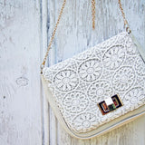 White Lilac Lace Tote: Alternate View #2