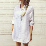 White Sage Shirt Dress: Alternate View #3