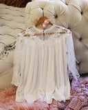 White Abalone Lace Top: Alternate View #4