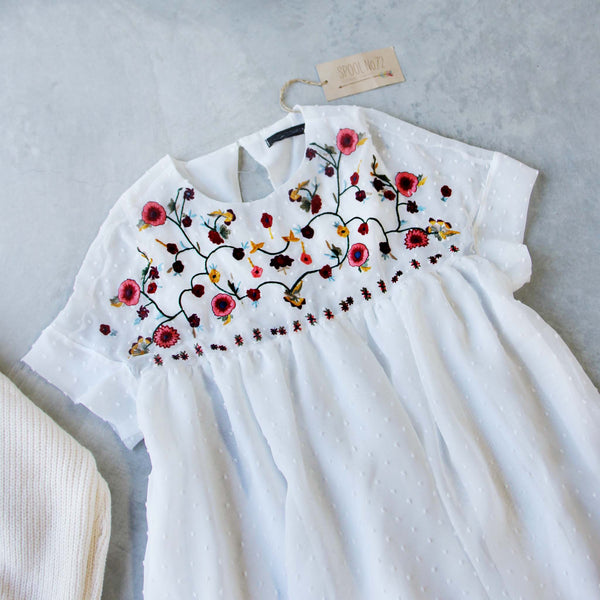 Wichita Embroidered Dress, Sweet Bohemian Embroidered Dresses from Spool  72.