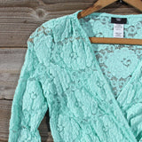 Wild Lace Dress in Mint: Alternate View #2