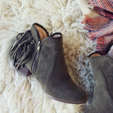 Wild Olive Fringe Booties: Alternate View #2