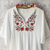 Wild Roses Dress in White: Alternate View #3