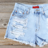 Wildwood Distressed Shorts: Alternate View #2