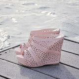 Willow Lace Wedges: Alternate View #1