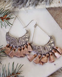 Winter Desert Tassel Earrings: Alternate View #2