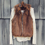 Winter Moon Faux Fur Vest: Alternate View #1
