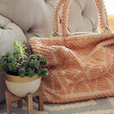 Winter Peach Tote: Alternate View #2