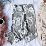 Winter Poppy Gym Tights: Alternate View #2