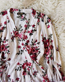 Winter Rose Wrap Top: Alternate View #2