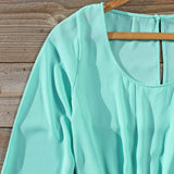 Wintertide Lace Romper in Mint: Alternate View #2