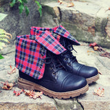 The Woodland Plaid Boots: Alternate View #1
