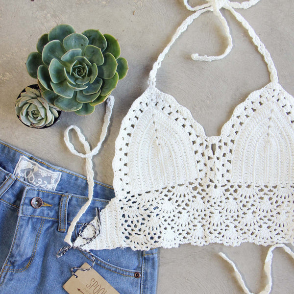 トップス Mix Yarn Crochet Top / White woodstock_crochet_top_2_839c0f