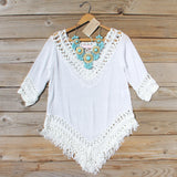Woven Whites Tunic: Alternate View #1