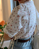 Floral Wrap Top: Alternate View #2