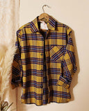 Dried Leaves Cozy Plaid Shirt: Alternate View #3