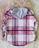 Bonfire Pink Plaid Shirt Jacket: Alternate View #5
