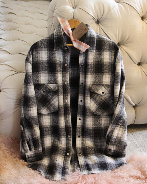 Boyfriend's Barn Shirt in Black: Featured Product Image