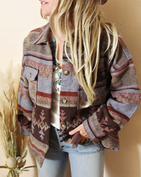 Bozeman Cozy Jacket in West Sky: Featured Product Image