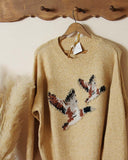 Cozy Ducks Sweater in Wheat: Alternate View #3