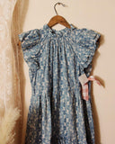 French Blue Cotton Dress: Alternate View #2