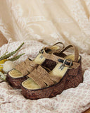 Vintage Woven 70's Sandals: Alternate View #4