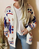 Johnny Aztec Sweater in White: Alternate View #2