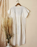 Vintage Cotton Embroidered French Dress: Alternate View #4