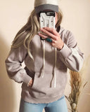 Mineral Dye Sweatshirt in Taupe: Alternate View #1