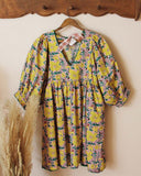 Poppies Cotton Dress in Pink: Alternate View #1