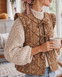Russet Quilted Vest: Alternate View #2
