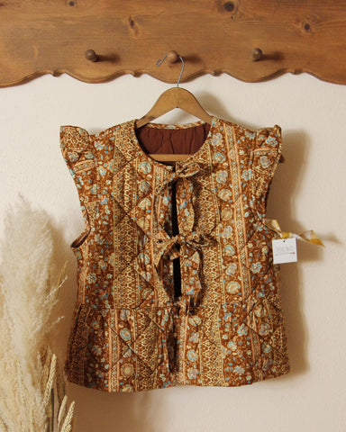 Russet Quilted Vest