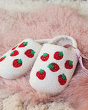 Snowy Strawberry Slippers: Alternate View #2