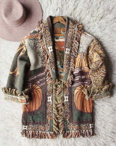 On Hold - Vintage Autumn Fringe Coat