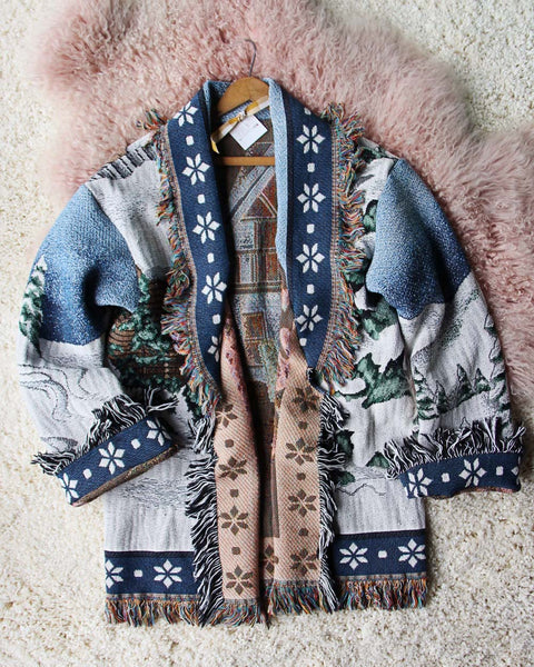 Vintage Winter Blanket Coat: Featured Product Image