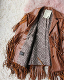 Vintage Fringe Leather Coat: Alternate View #4