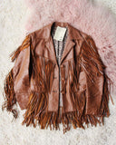 Vintage Fringe Leather Coat: Alternate View #2