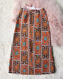 Vintage Quilted Maxi Skirt: Alternate View #4