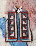 Vintage Quilted Vest: Alternate View #1