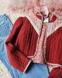 Vintage Quilted Lace Jacket: Alternate View #1