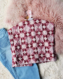 Vintage Quilted Rose Vest: Alternate View #3