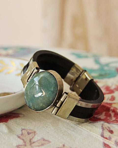 Vintage Stone Bangle Bracelet: Featured Product Image