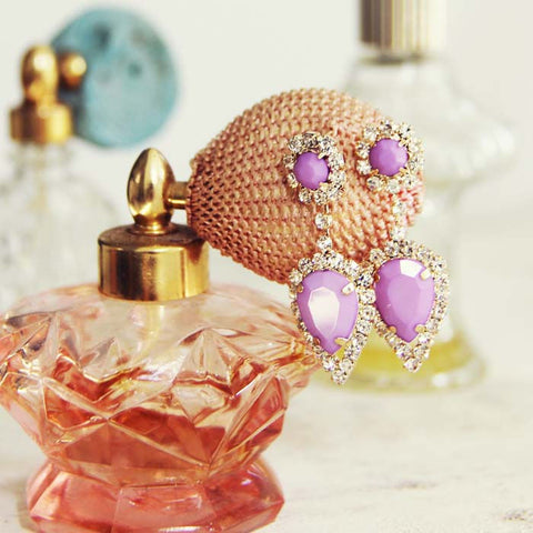 Raining Violets Earrings