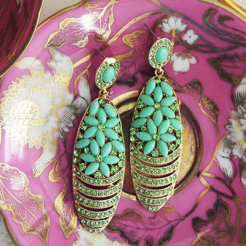 Moonwind Earrings in Mint
