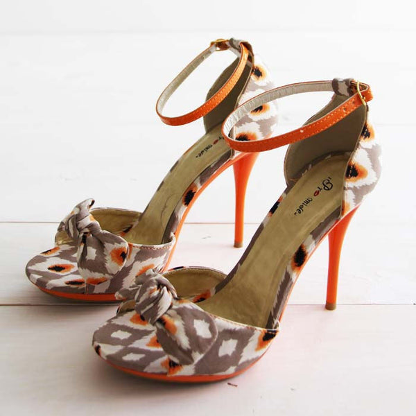 Twisted Vines Ikat Heels: Featured Product Image