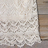 Lace and Quartz Dress in Ivory: Alternate View #4