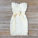 The Sugar Flower Dress in White: Alternate View #1