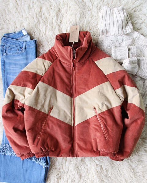 The 70's Ski Coat in Sand: Featured Product Image
